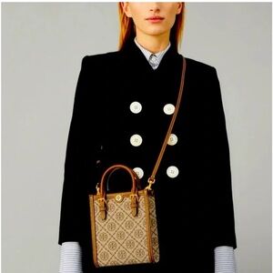 The Tory Burch T Monogram Jacquard Mini Tote.